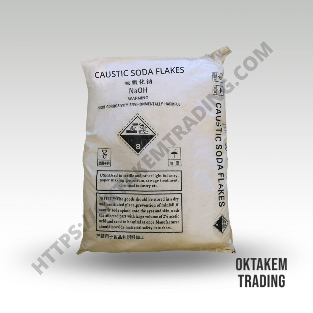 Caustic Soda Flakes Sodium Hydroxide Lye Tech Grade Sack 25KG
